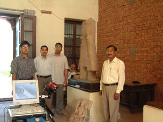 InfoSculpture Team in Mathura Museum