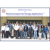 QIP 5-day short term course titled Electroceramics For Energy Applications was held between Nov. 04-08, 2019