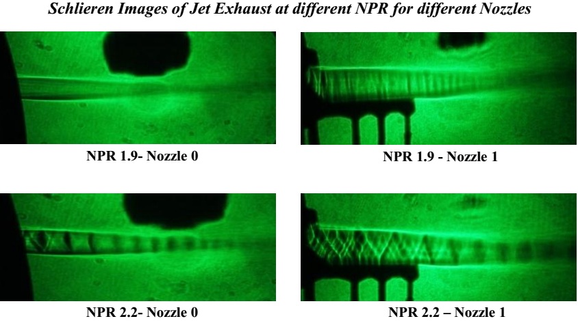 schlieren images of jet exhaust