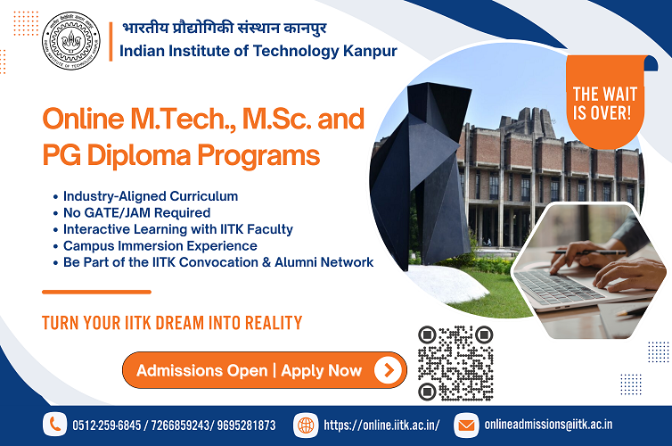 Online M.Tech. M.Sc. and PG Diploma Programs 2026