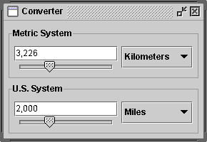 Converter has four components displaying the same data