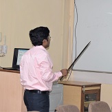 Uttam Kumar Ghorai, Dept. Industrial Chemistry & Applied Chemistry, Swami Vivekananda Research Center, Ramakrishna Mission Vidyamandira, was delivered a talk on Next Generation Transition Metal Doped Phthalocyanine Nanotubes for Multifunctional Applications on Oct. 31, 2019