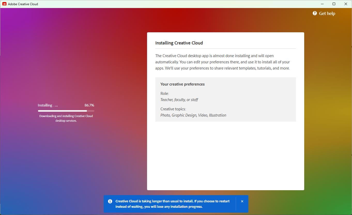 Installation Progress