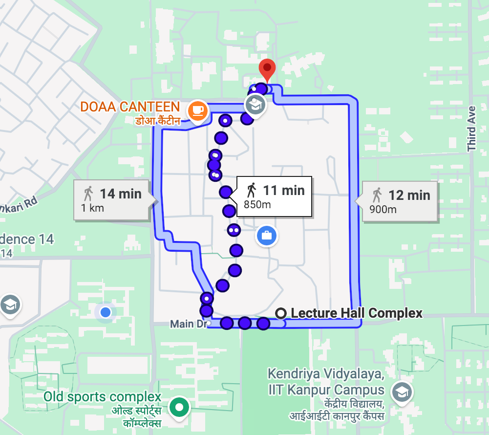IIT Kanpur Campus Map 3