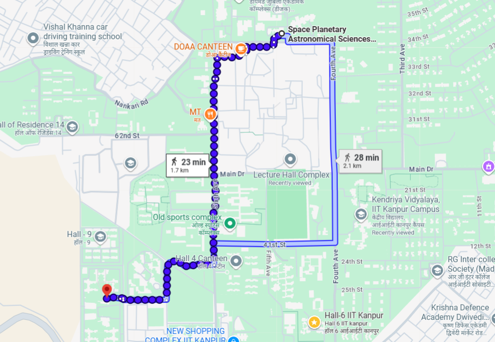 IIT Kanpur Campus Map 4
