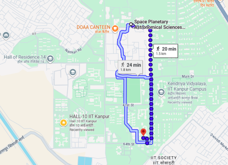 IIT Kanpur Campus Map 5